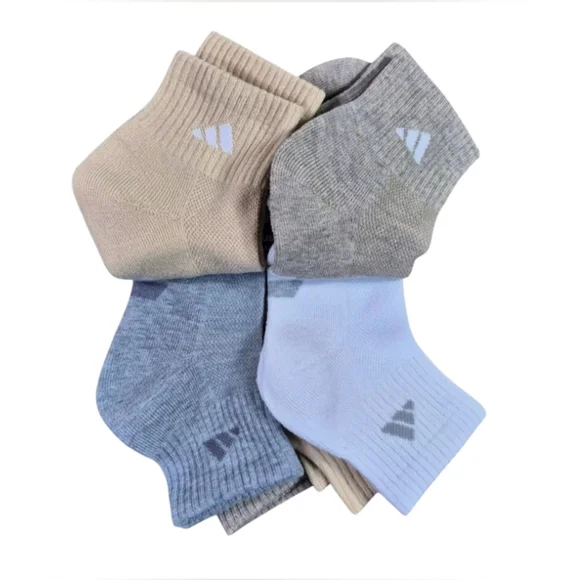 ADIDAS Womens Socks 1/4 Crew Aeroready Cushioned 6 Pair Shoe Size 5-10 - Picture 2 of 4